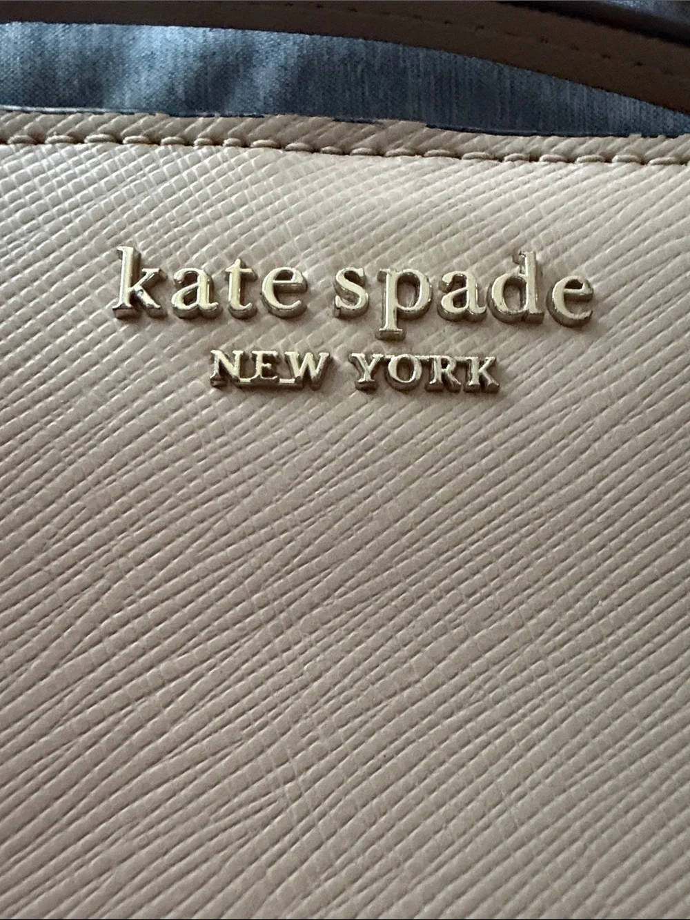 kate spade Two-Tone Beige and Black Wristlet Wallet